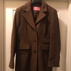 Charles Tyrwhitt Women’s Brown Tweed Dress Coat